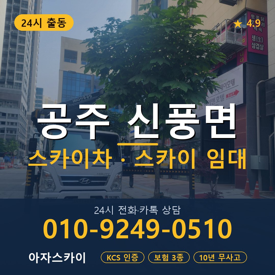 공주 신풍면 스카이차 스카이 임대 아자스카이