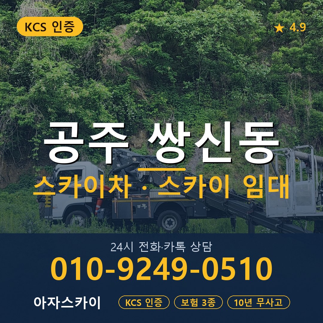 공주 쌍신동 스카이차 스카이 임대 아자스카이