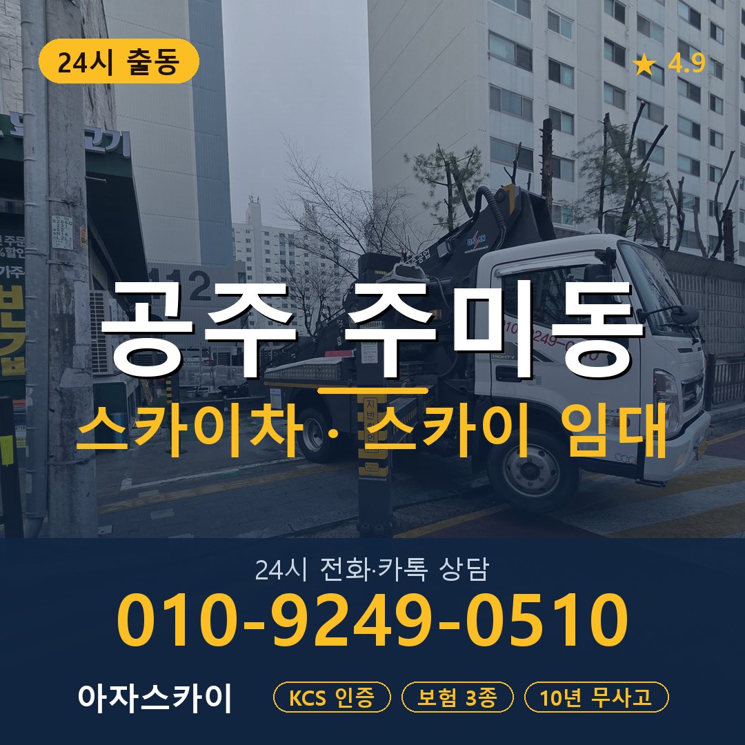 공주 주미동 스카이차 스카이 임대 아자스카이