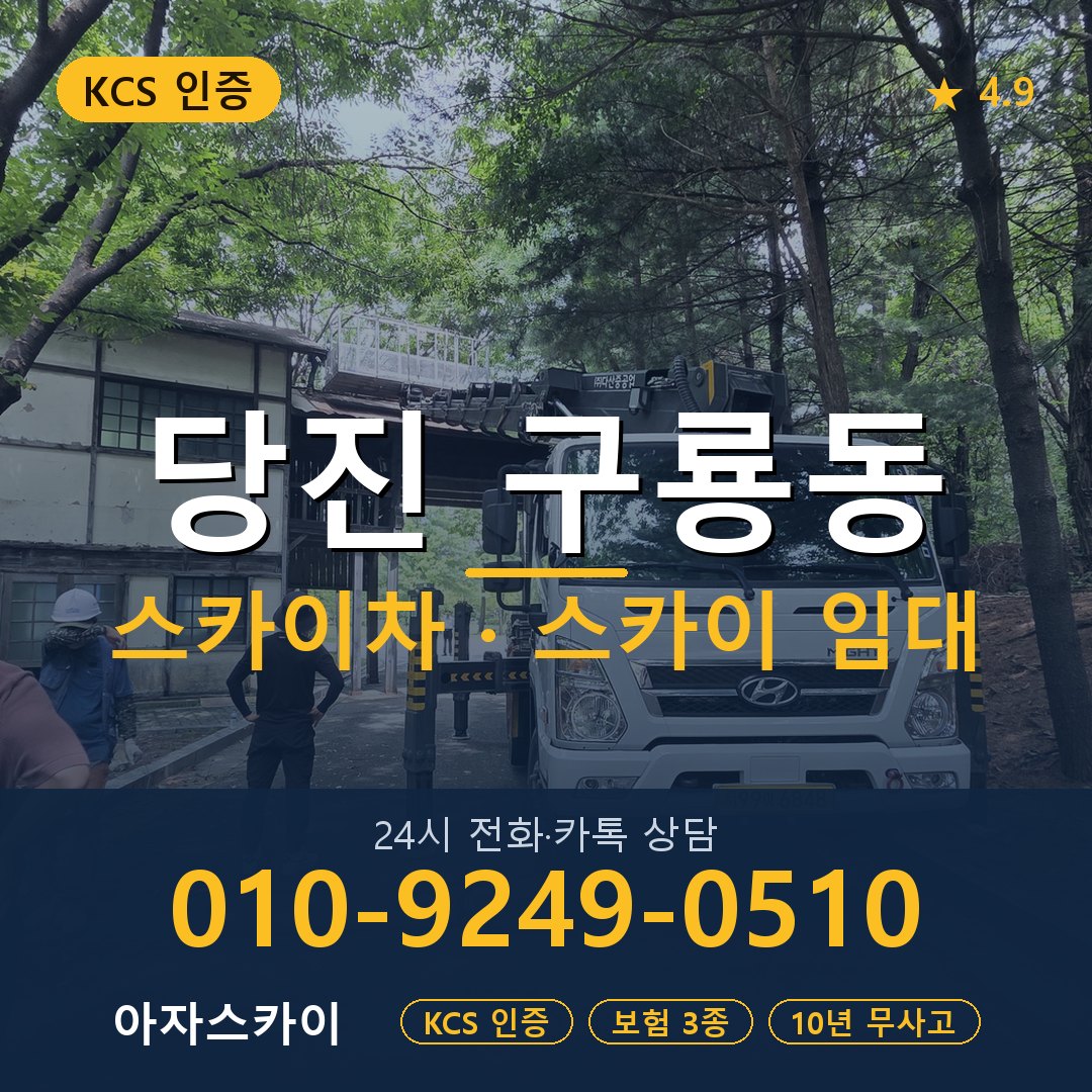 당진 구룡동 스카이차 스카이 임대 아자스카이