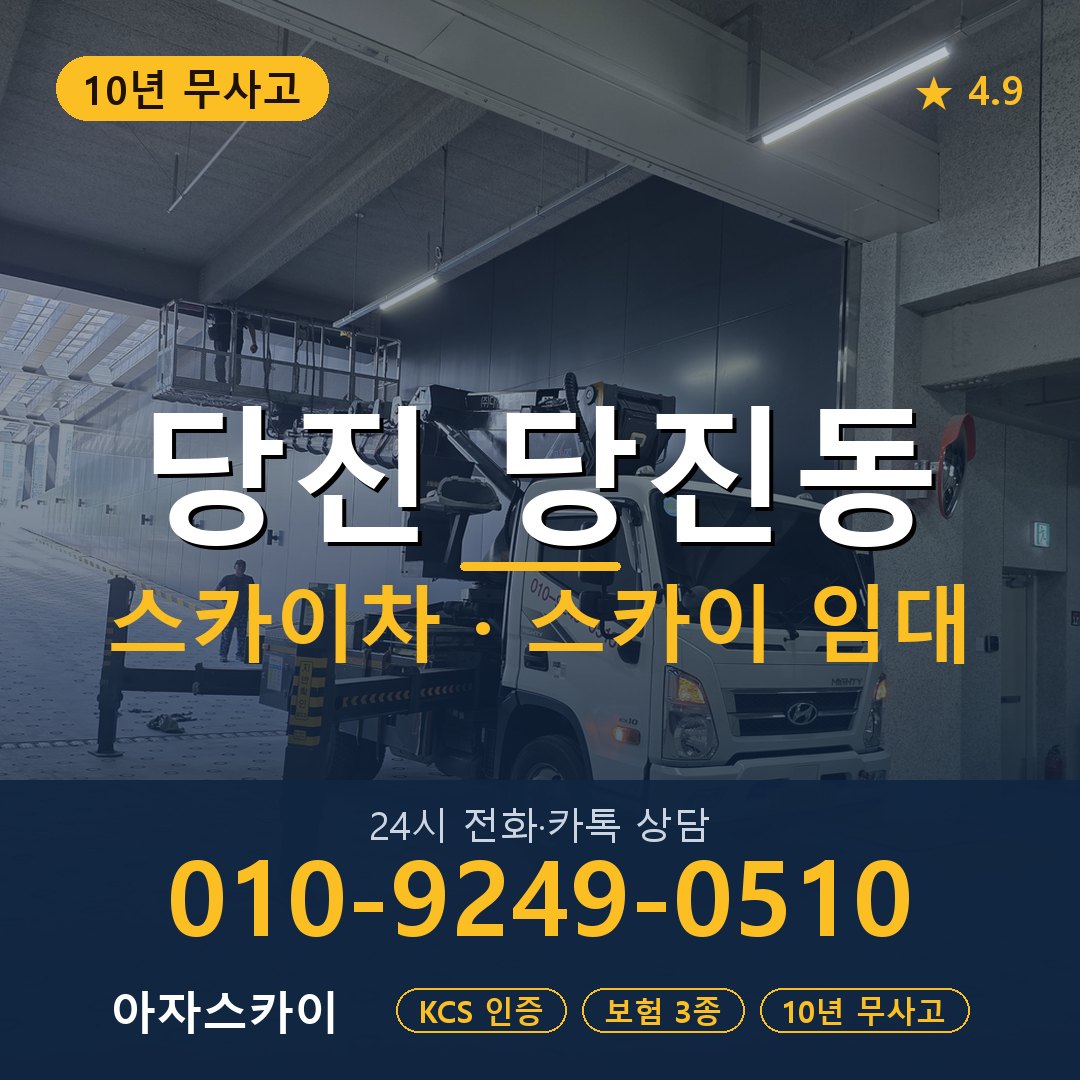 당진 당진동 스카이차 스카이 임대 아자스카이