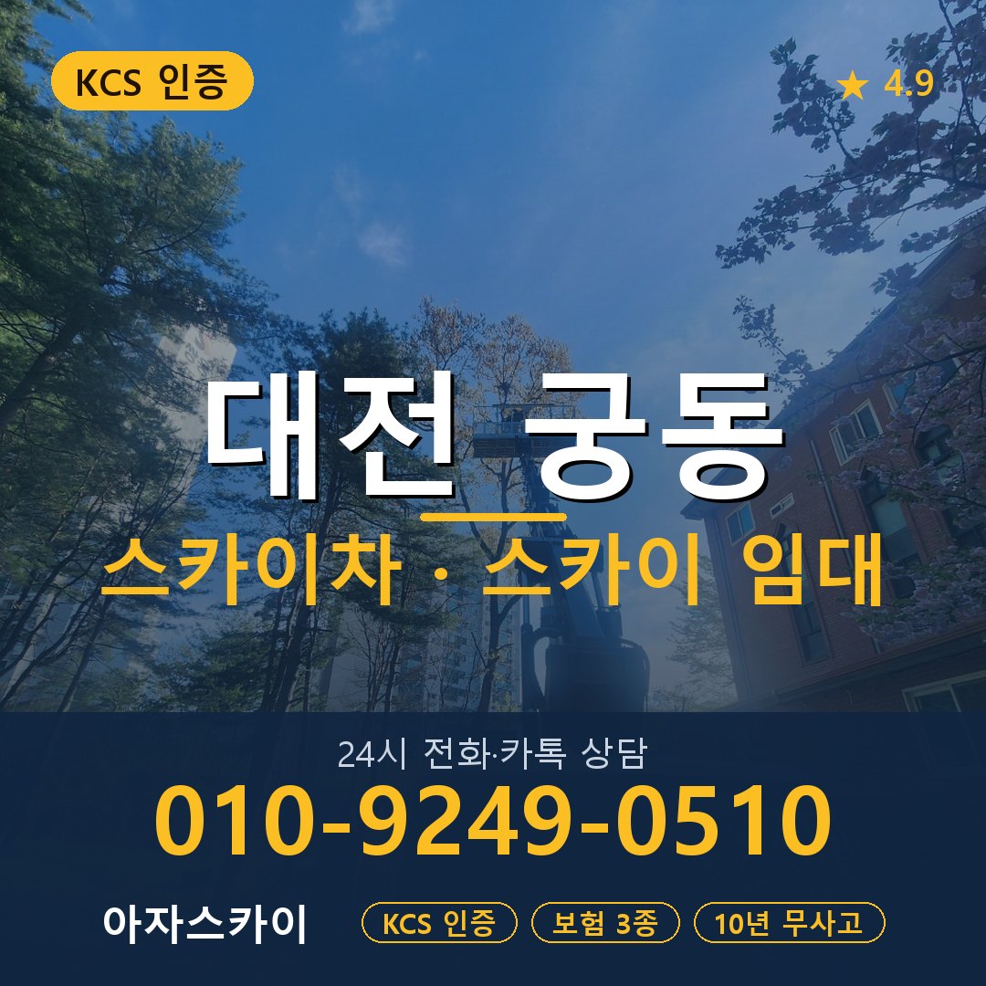 대전 궁동 스카이차 스카이 임대 아자스카이