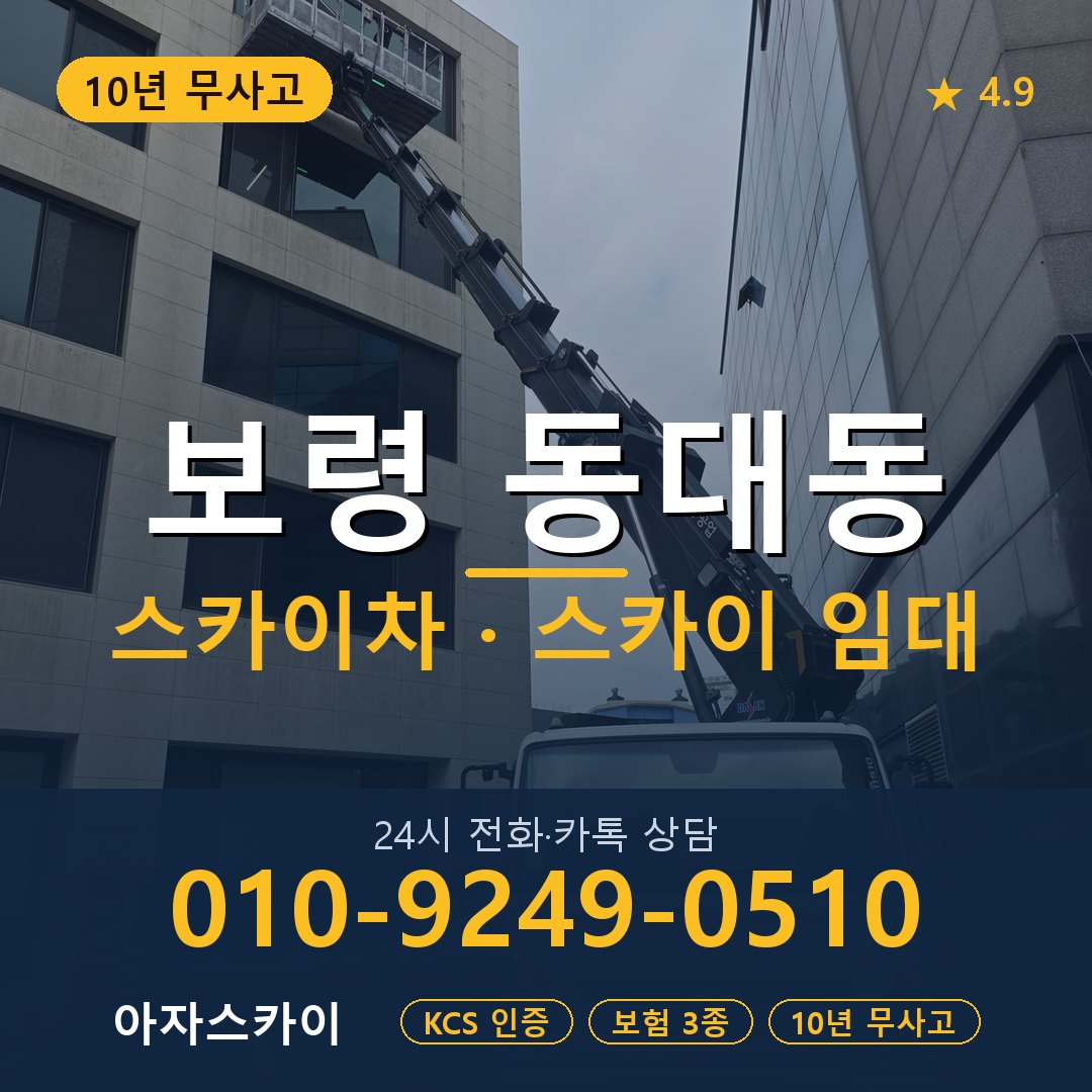 보령 동대동 스카이차 스카이 임대 아자스카이