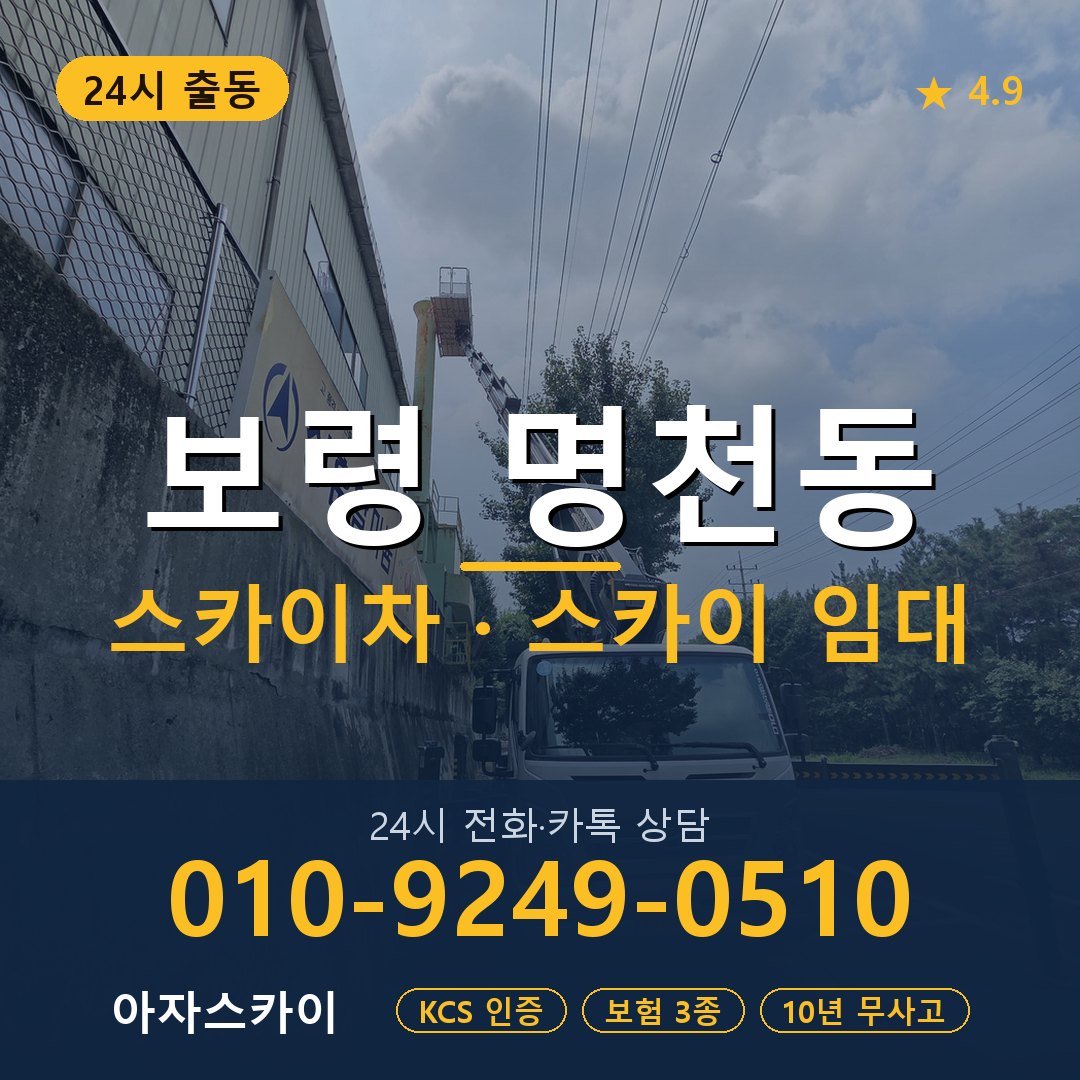 보령 명천동 스카이차 스카이 임대 아자스카이