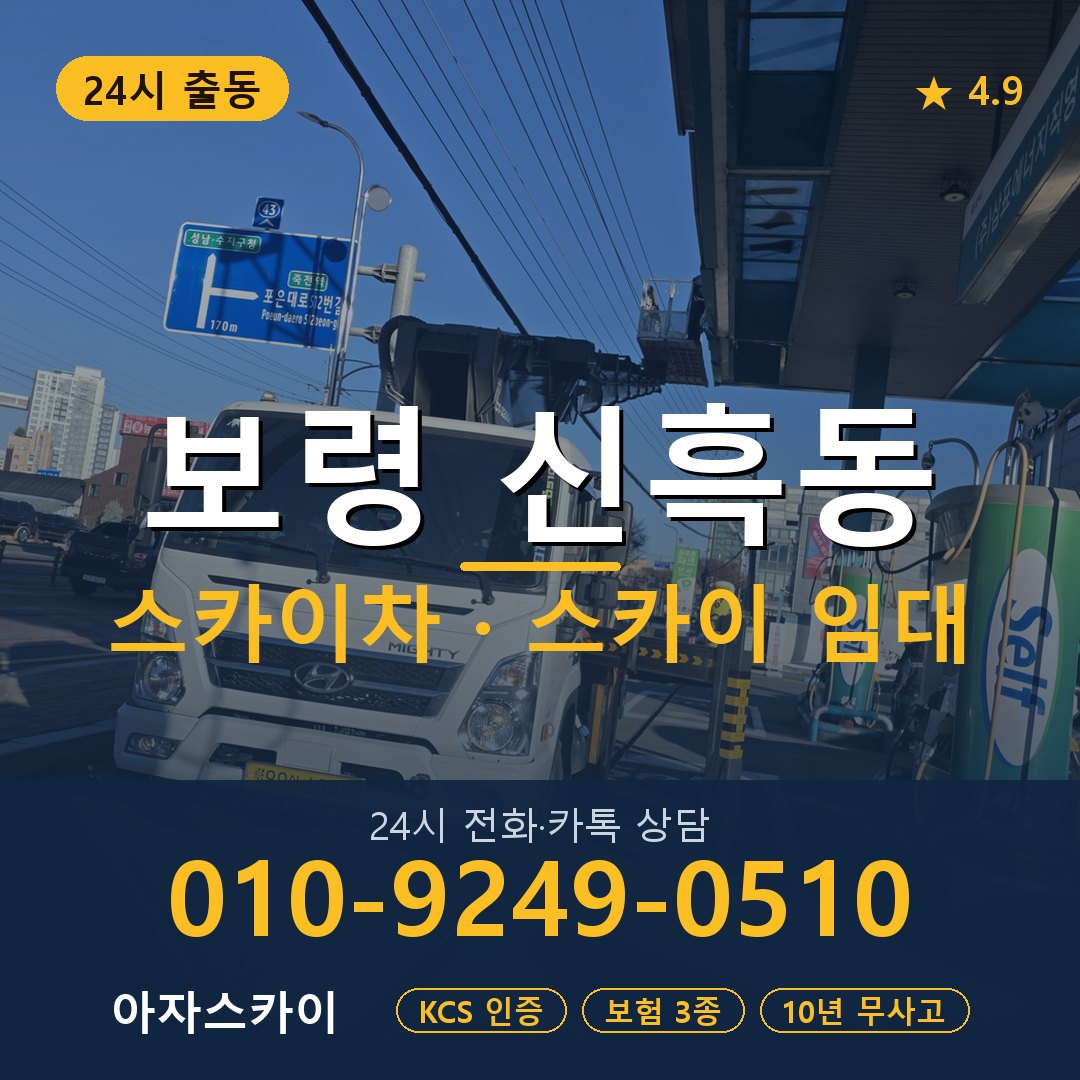 보령 신흑동 스카이차 스카이 임대 아자스카이