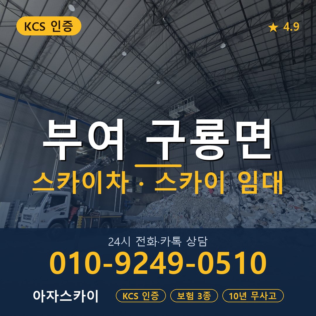 부여 구룡면 스카이차 스카이 임대 아자스카이
