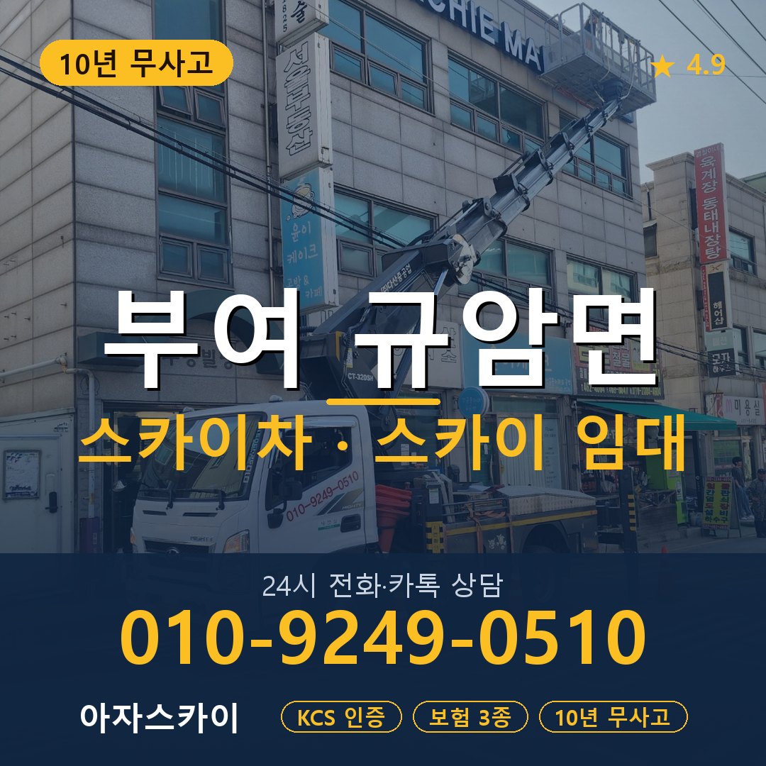 부여 규암면 스카이차 스카이 임대 아자스카이