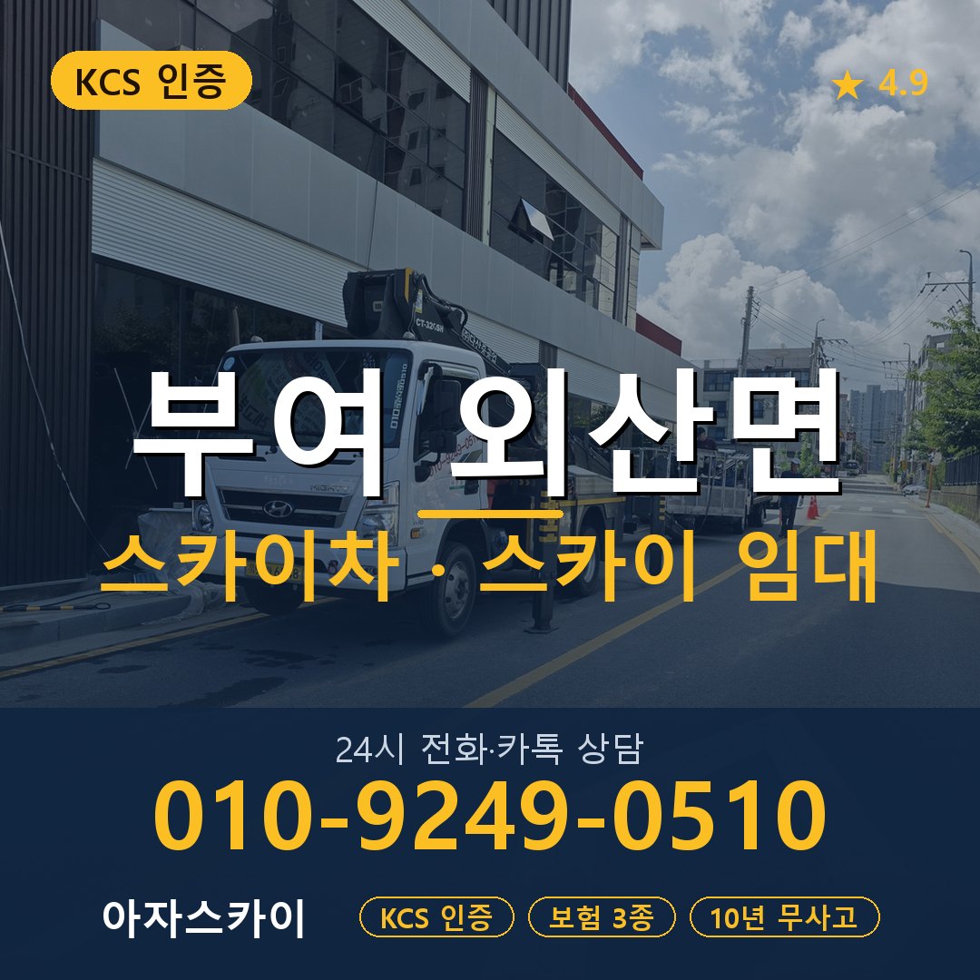 부여 외산면 스카이차 스카이 임대 아자스카이