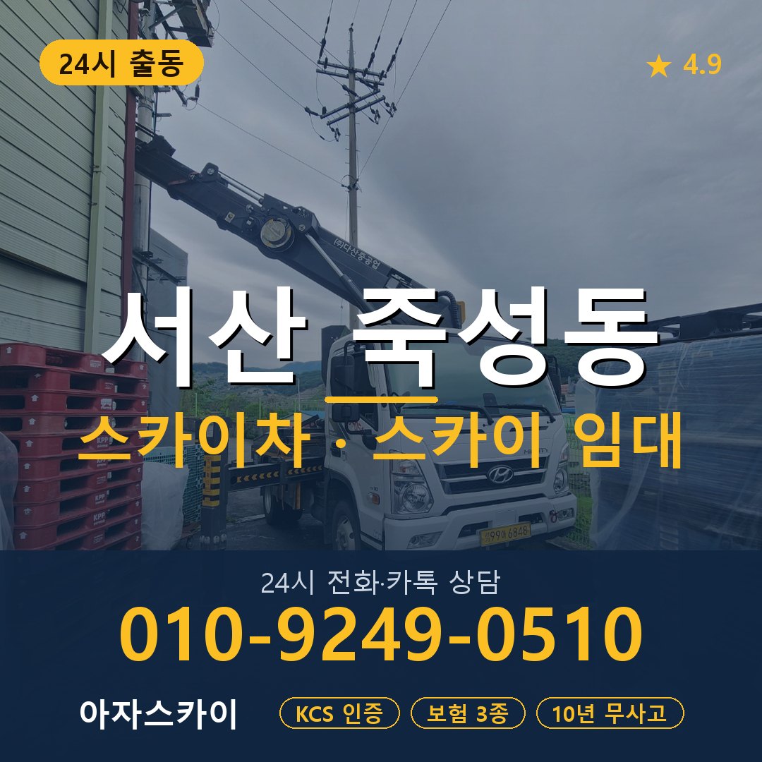 서산 죽성동 스카이차 스카이 임대 아자스카이