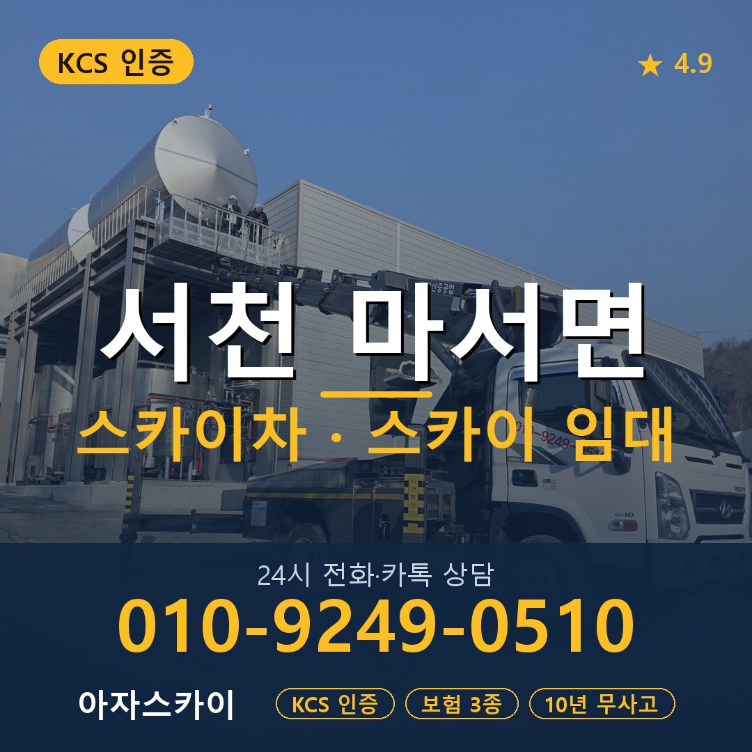 서천 마서면 스카이차 스카이 임대 아자스카이