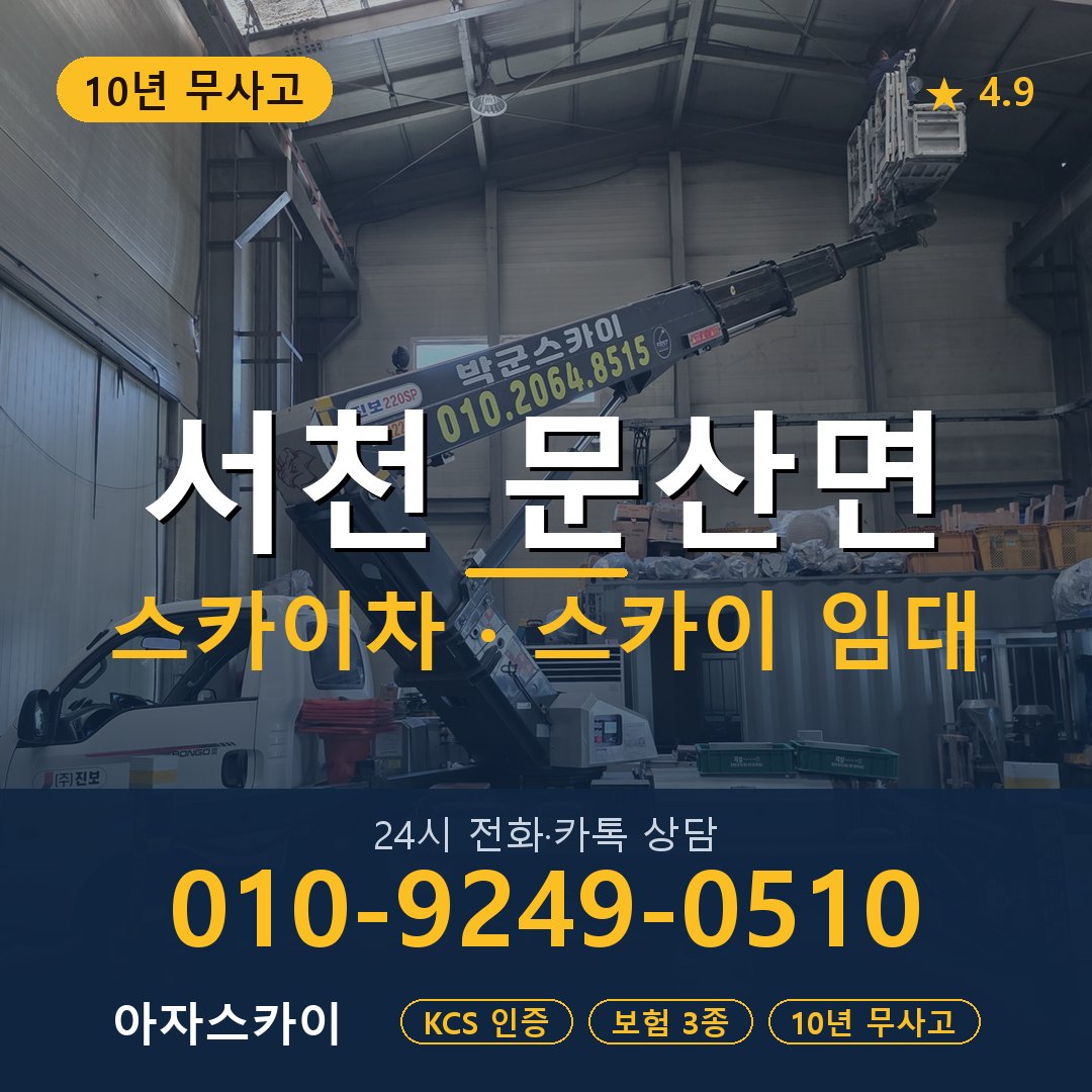 서천 문산면 스카이차 스카이 임대 아자스카이