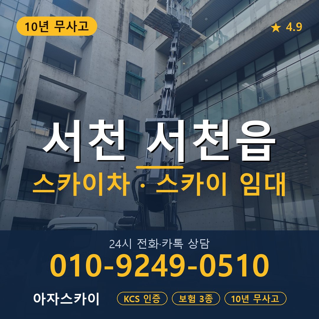 서천 서천읍 스카이차 스카이 임대 아자스카이