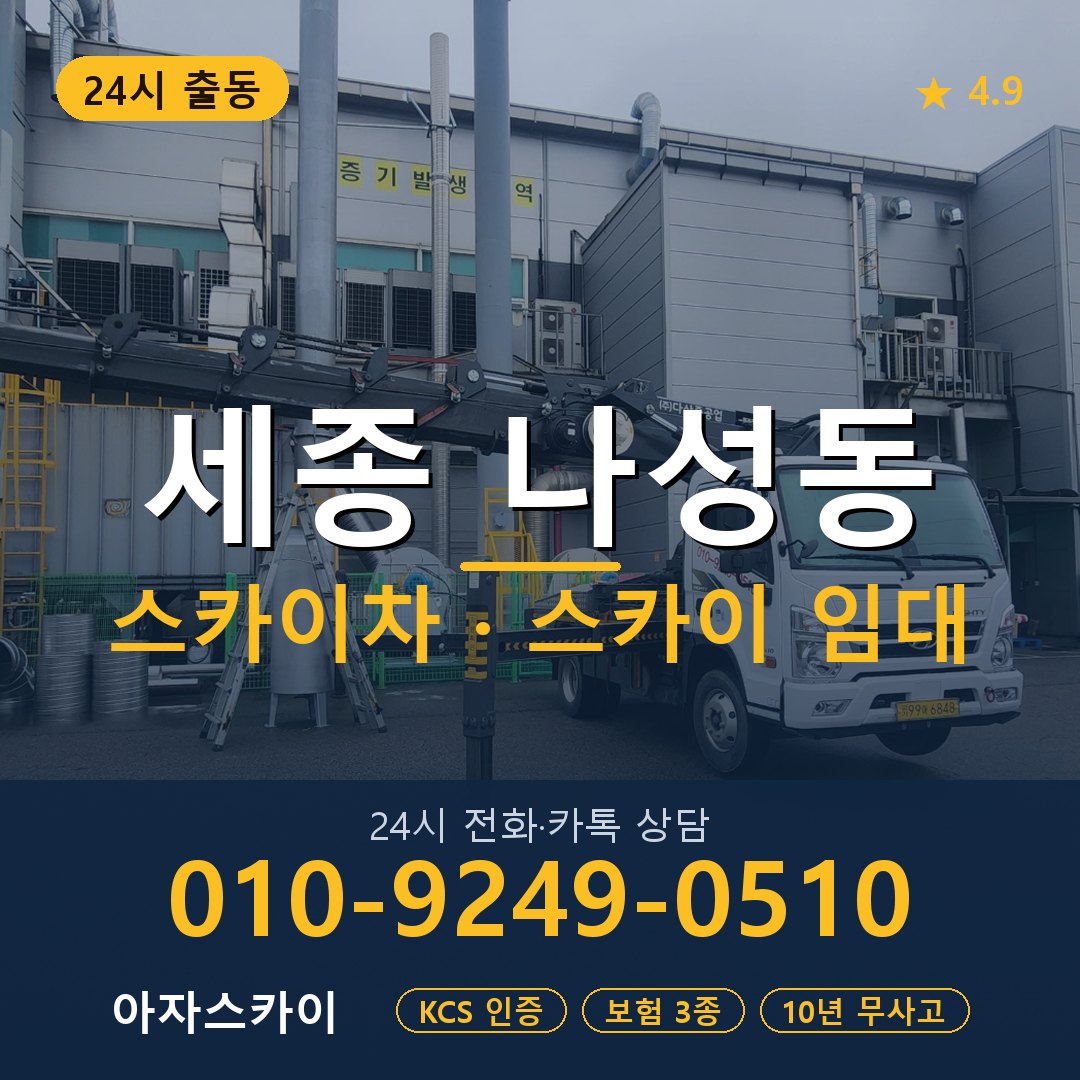 세종 나성동 스카이차 스카이 임대 아자스카이