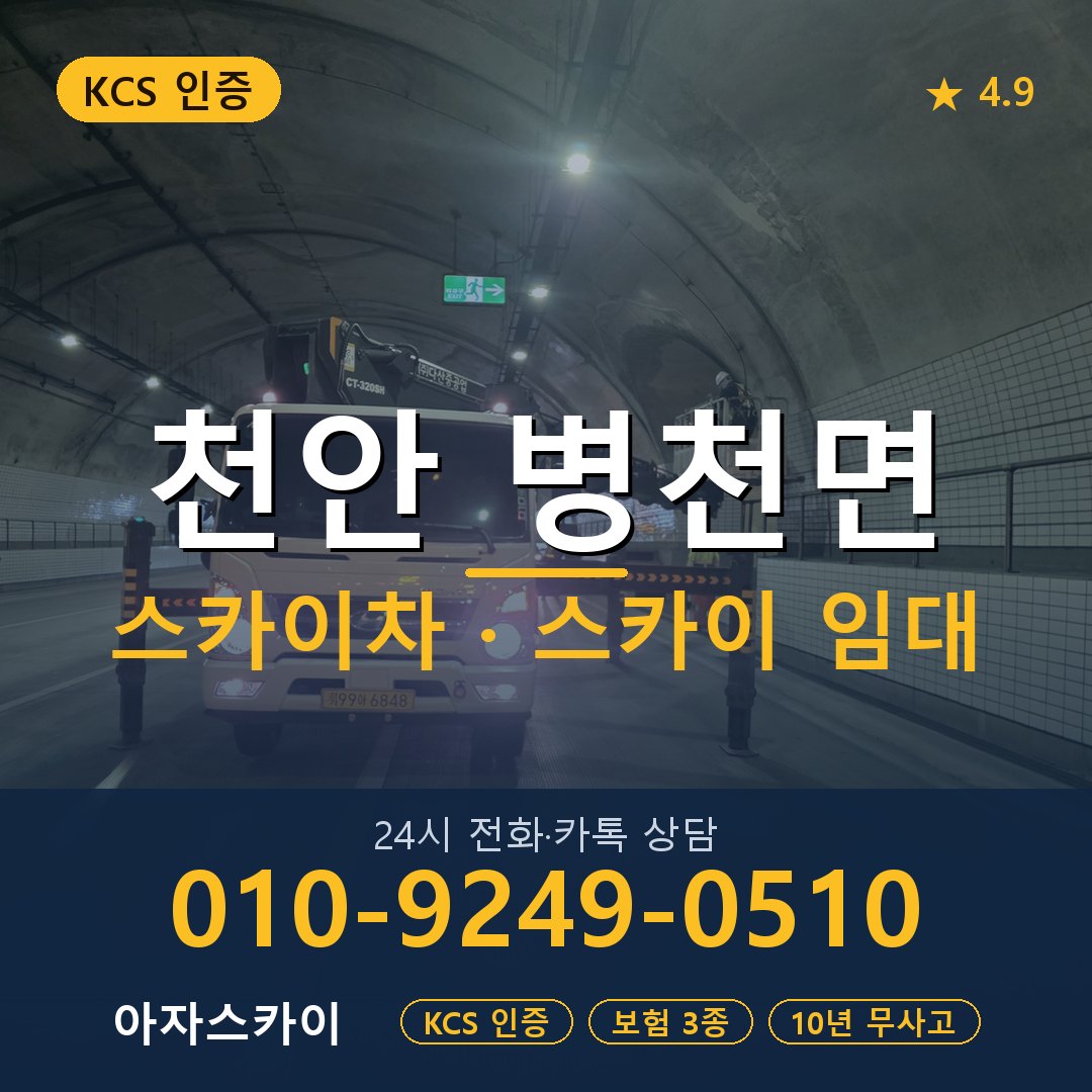 천안 병천면 스카이차 스카이 임대 아자스카이