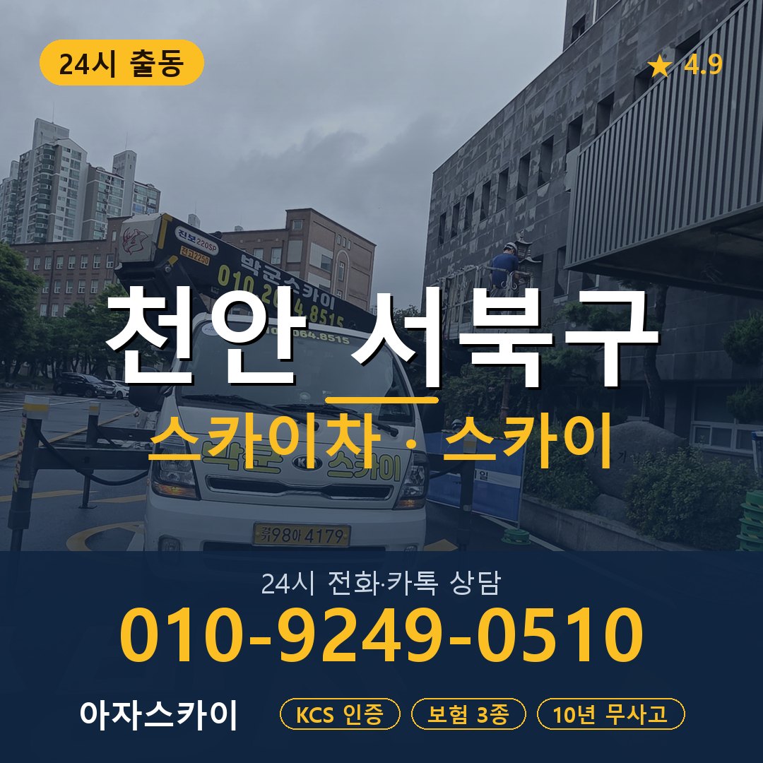 천안 서북구 스카이차 스카이 임대 아자스카이