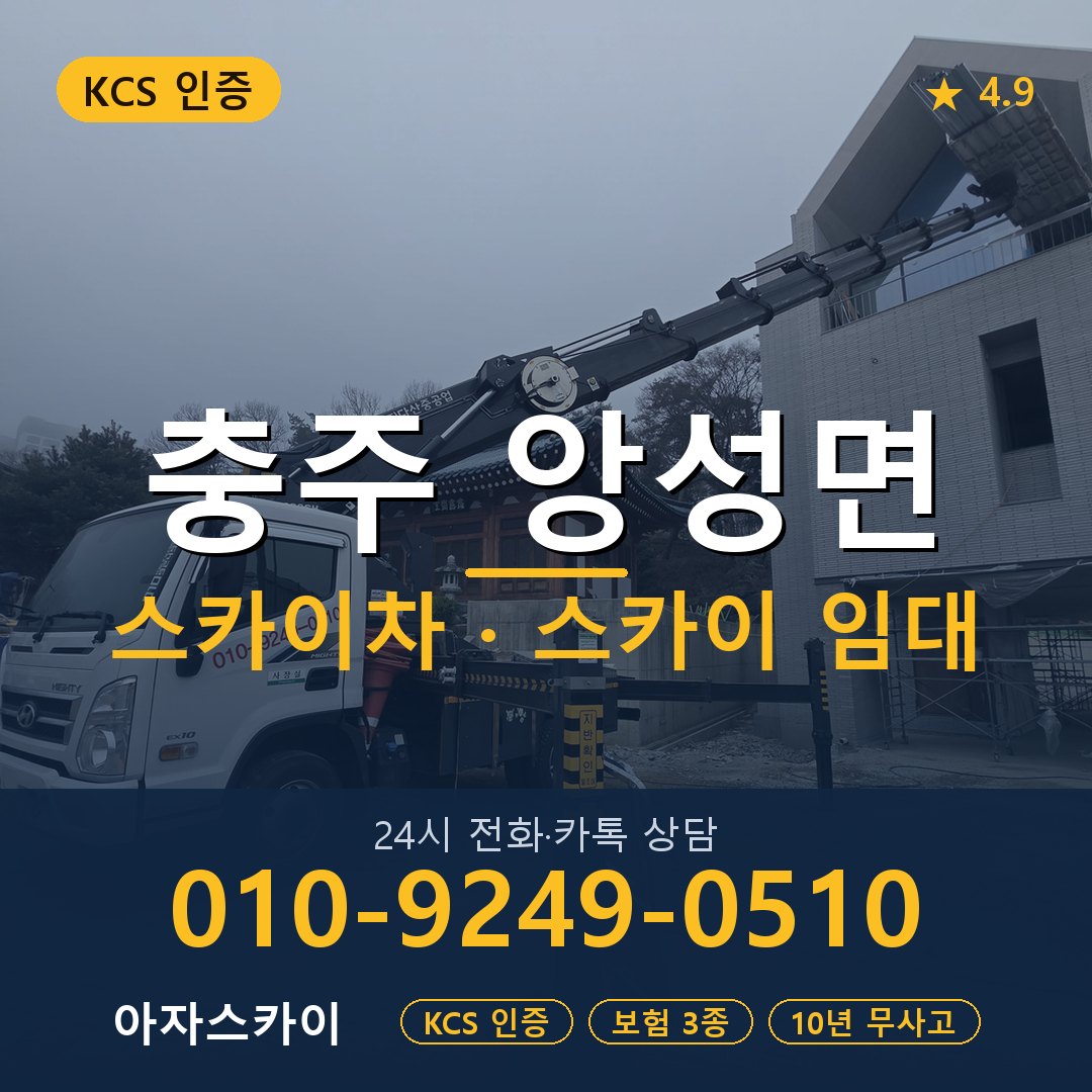 충주 앙성면 스카이차 스카이 임대 아자스카이