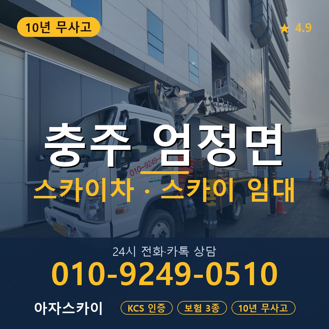 충주 엄정면 스카이차 스카이 임대 아자스카이