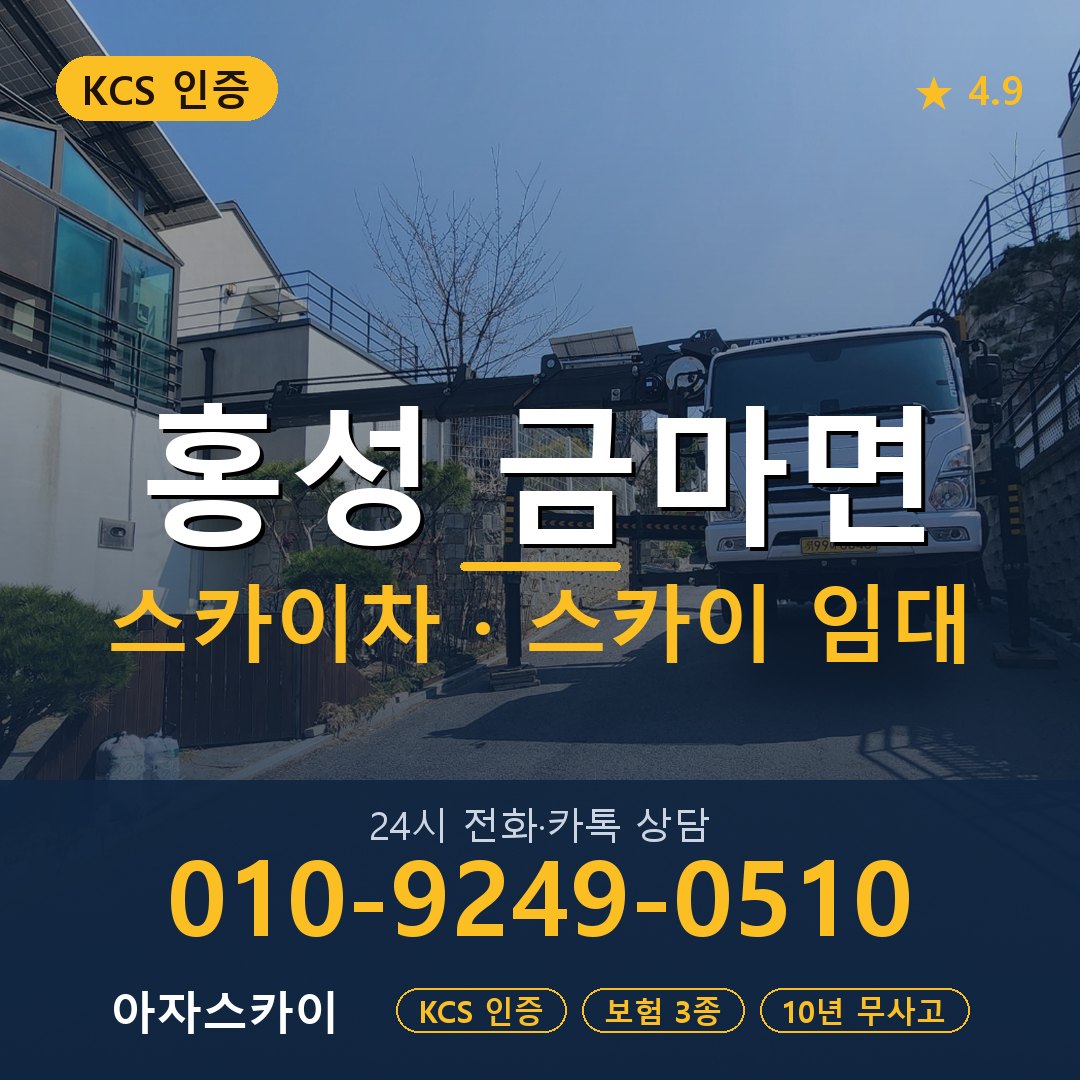 홍성 금마면 스카이차 스카이 임대 아자스카이