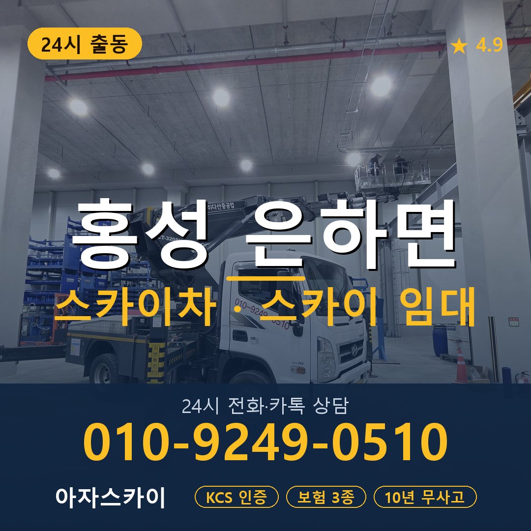 홍성 은하면 스카이차 스카이 임대 아자스카이