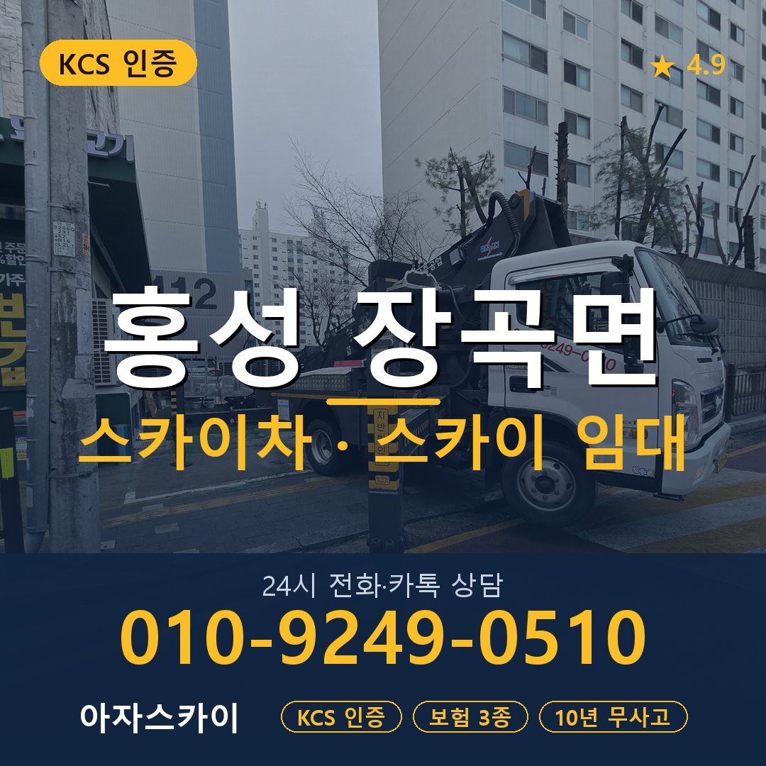 홍성 장곡면 스카이차 스카이 임대 아자스카이