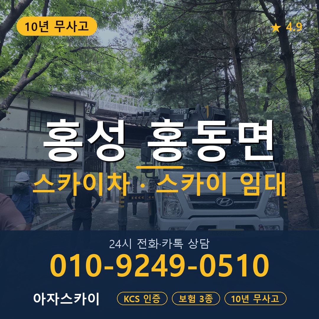 홍성 홍동면 스카이차 스카이 임대 아자스카이