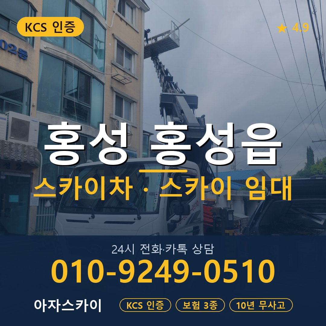 홍성 홍성읍 스카이차 스카이 임대 아자스카이