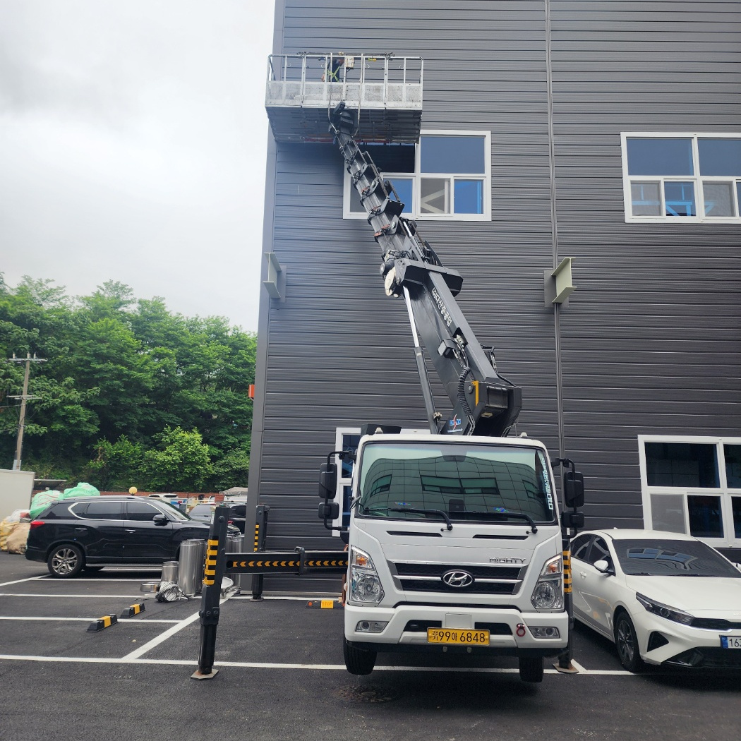 서천 CCTV 설치 스카이차 작업